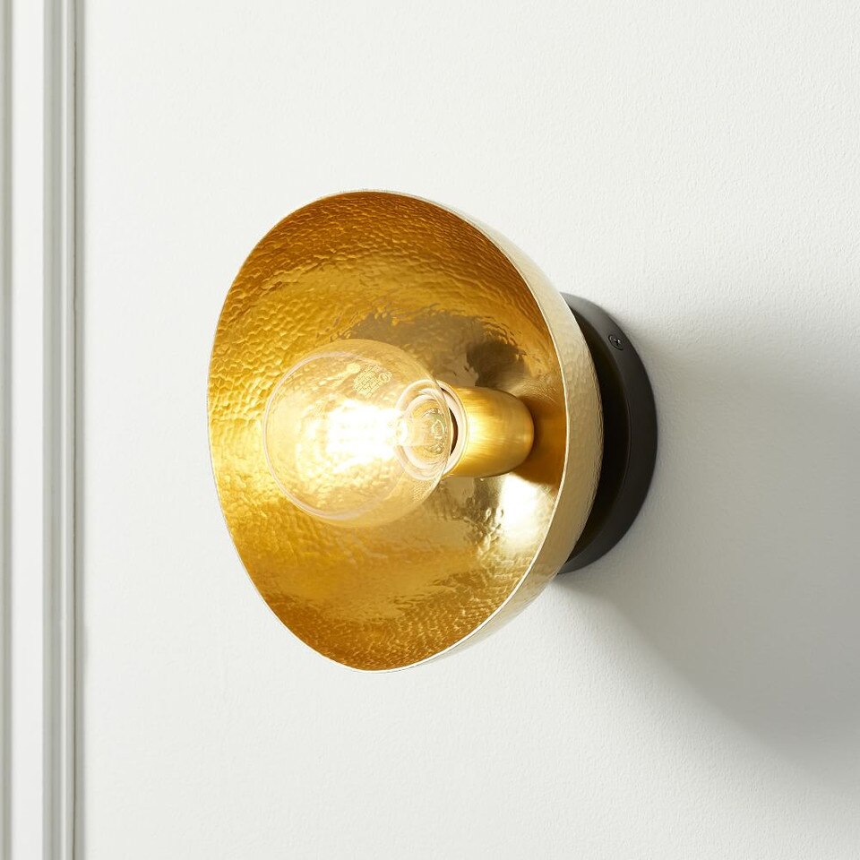 Hammered Metal Sconce
