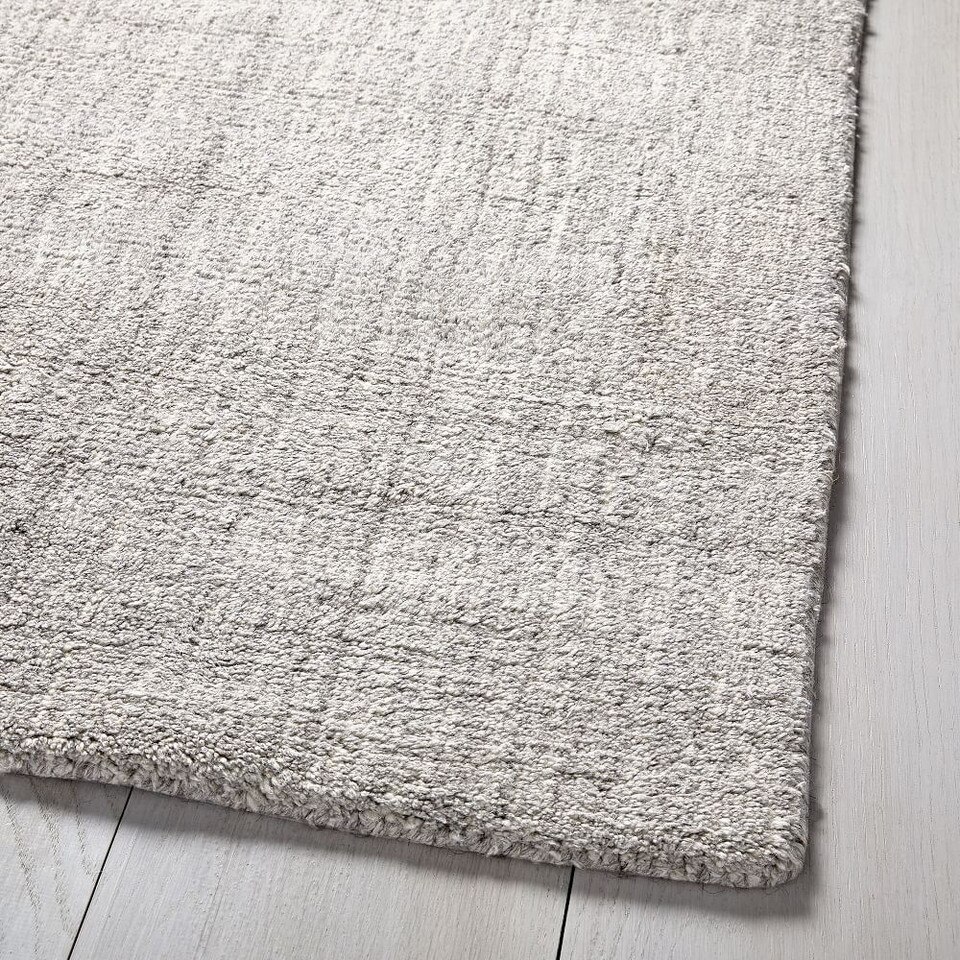 Hand-Loomed Shine Rug- Grey