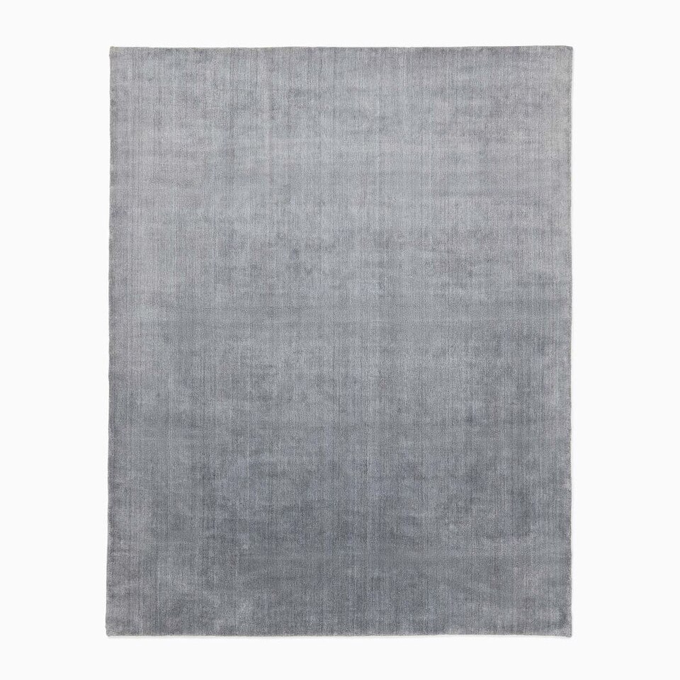 Hand-Loomed Shine Rug- Grey