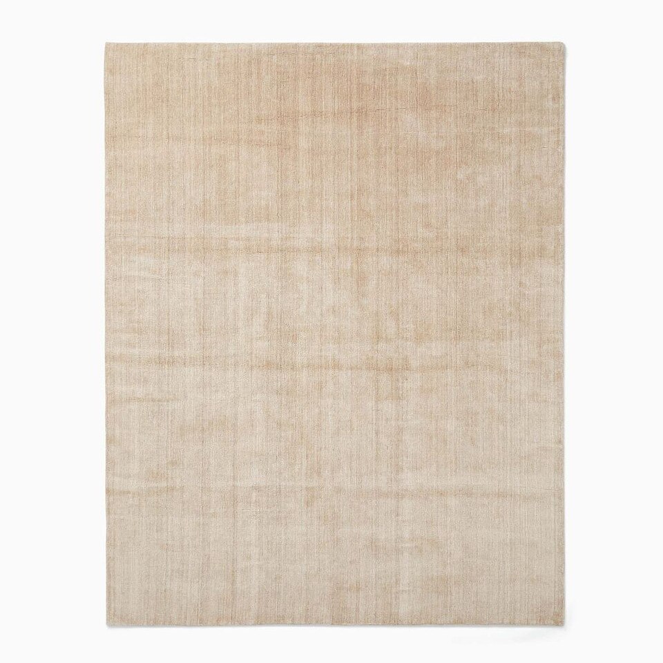 Hand-Loomed Shine Rug- Grey
