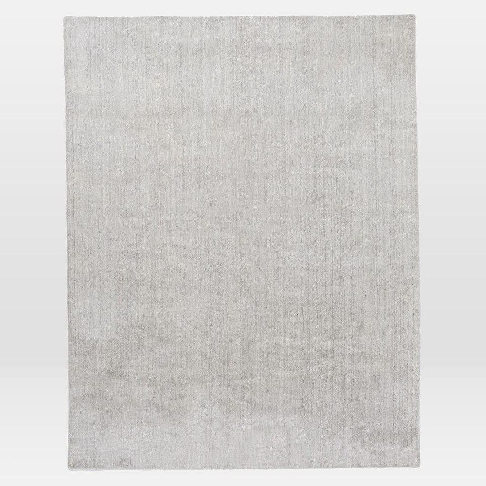 Hand-Loomed Shine Rug- Grey