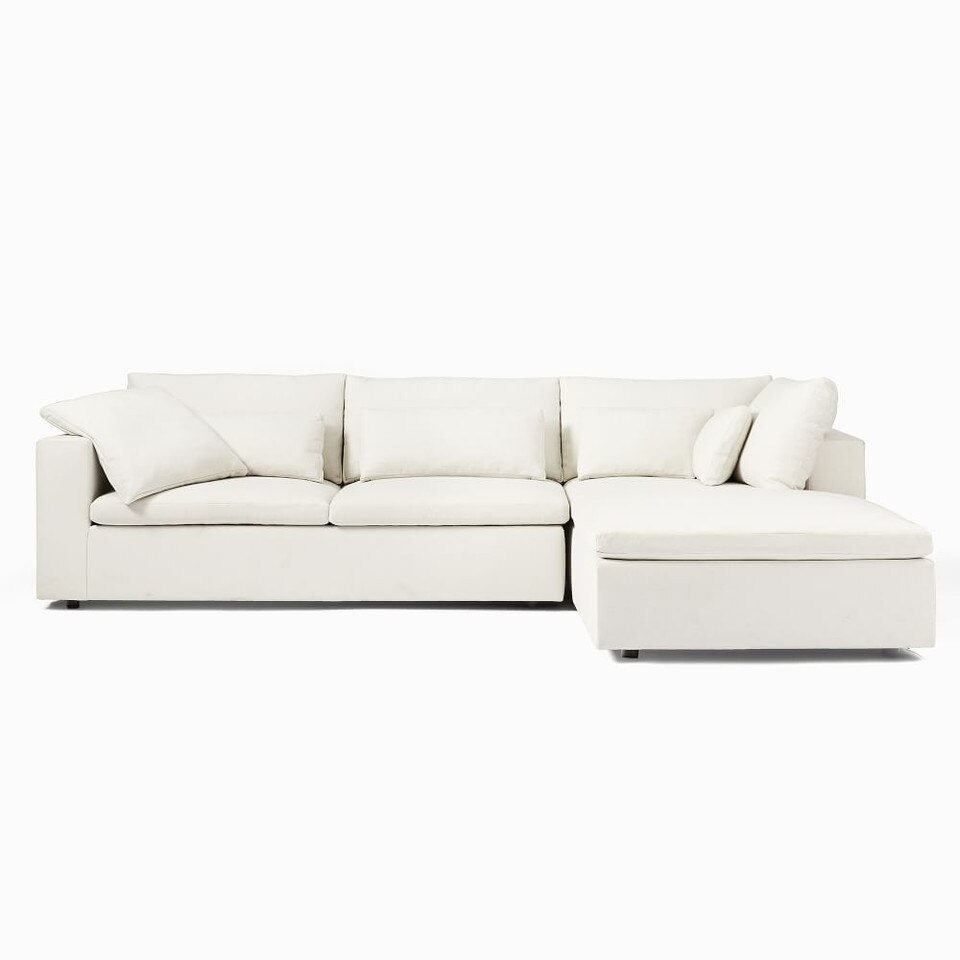 Harmony Modular 3Piece Corner Chaise Sofa west elm United Kingdom