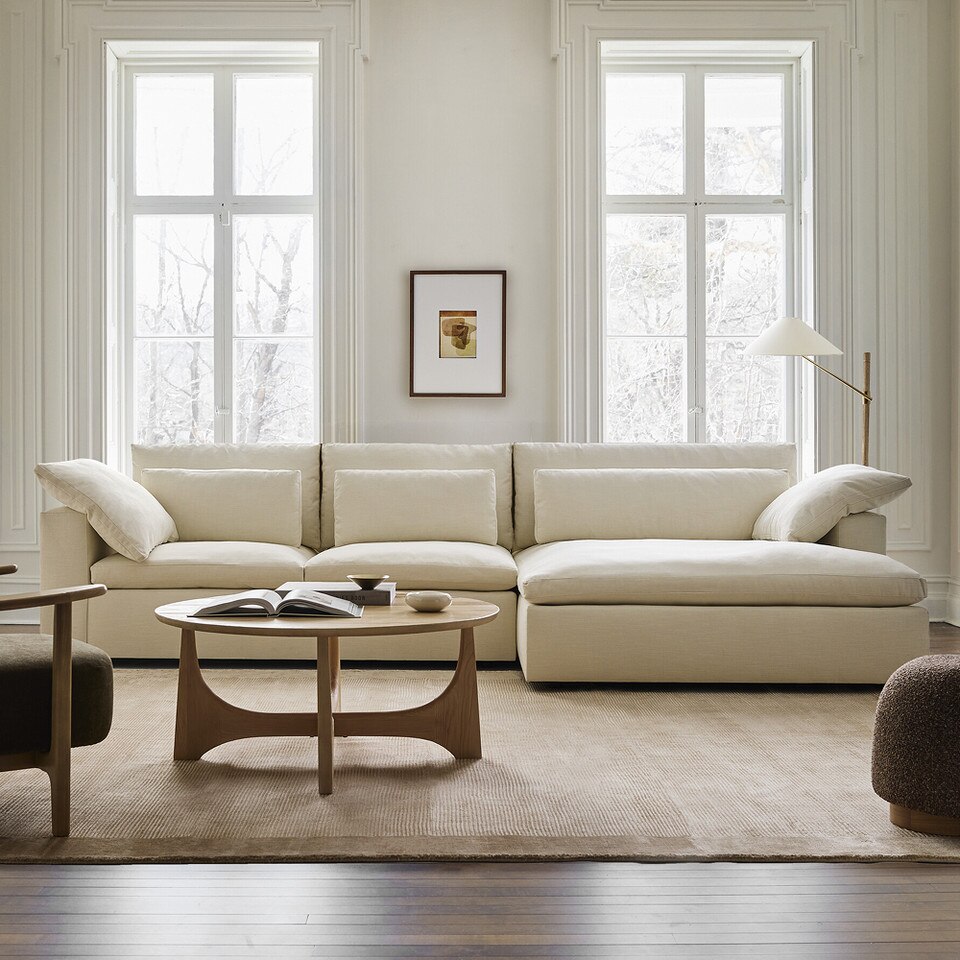 Harmony Modular 3-Piece Ottoman Chaise Sofa (310 cm)