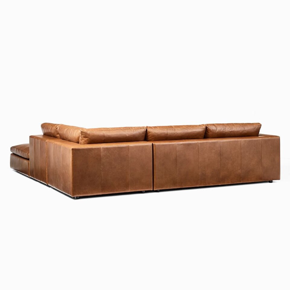 Harmony Modular Leather 4-Piece Chaise Sofa (310 cm)