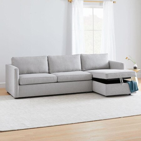 Harris Chaise Sofa Bed W Storage West Elm United Kingdom