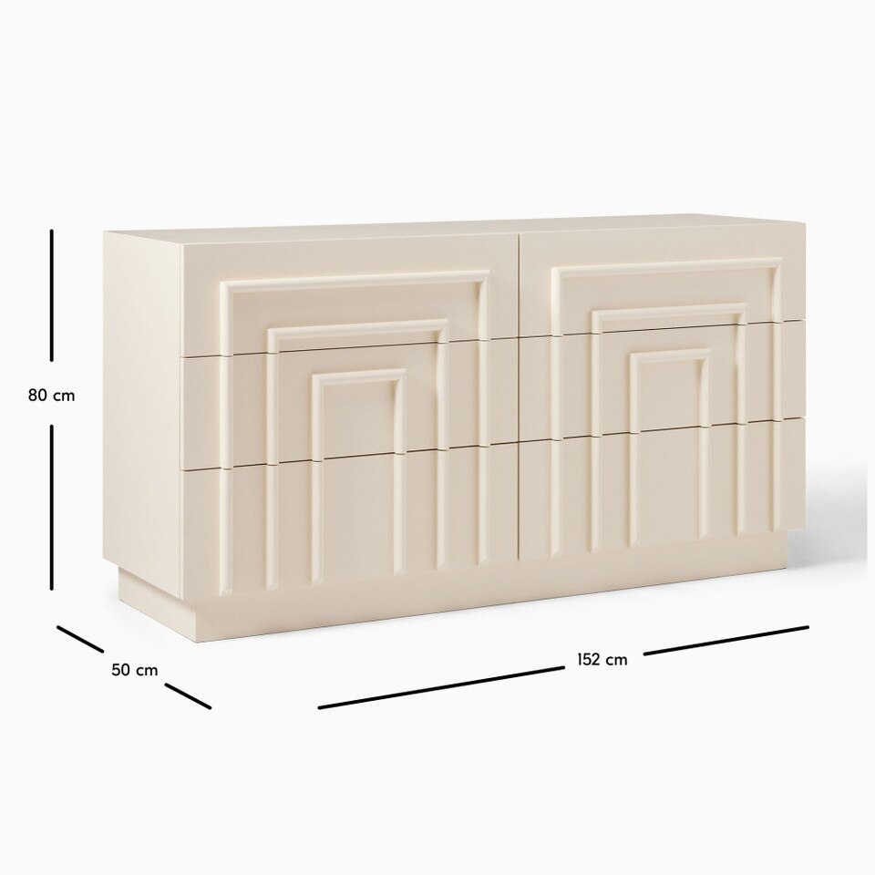 Harway 6-Drawer Chest (152 cm)
