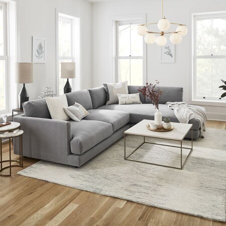Haven 2 Piece Terminal Chaise Corner Sofa West Elm United Kingdom Haven 2 Piece Terminal Chaise Corner, Lounge Corner Sofa Uk
