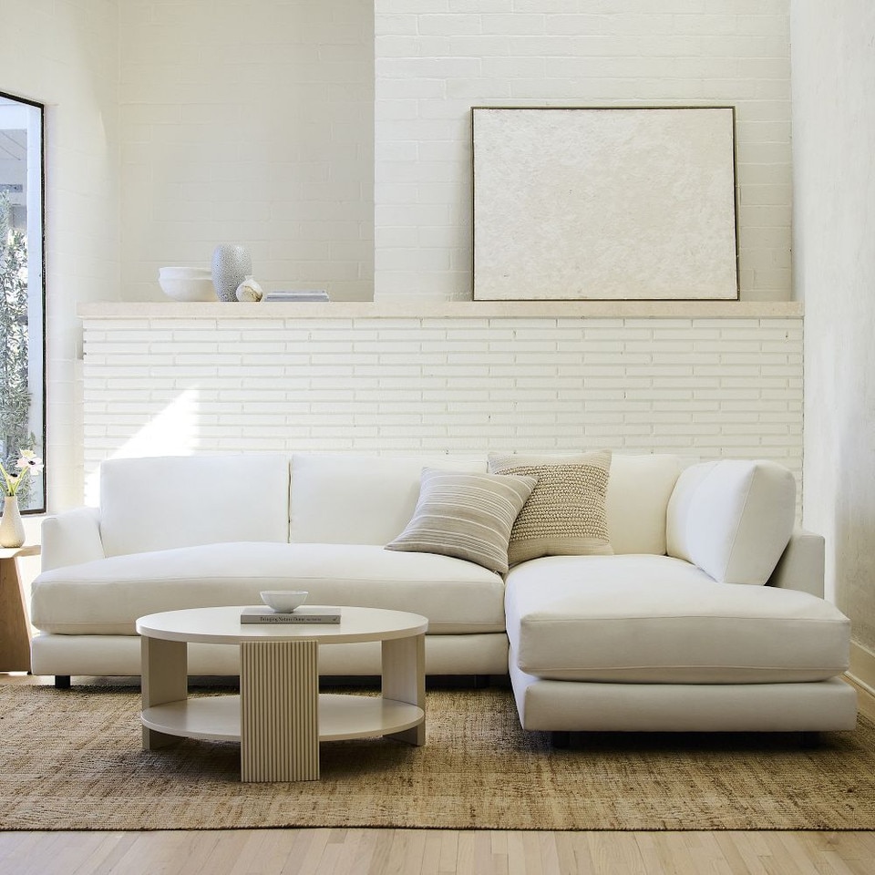 Haven 2-Piece Bumper Chaise Sofa Bench Seat (274 cm)