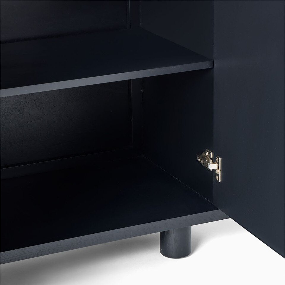 Hazel Pencil Reed Bar Cabinet (86 cm)