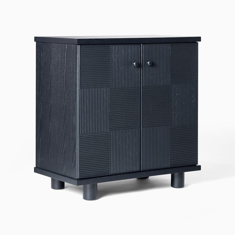 Hazel Pencil Reed Bar Cabinet (86 cm)