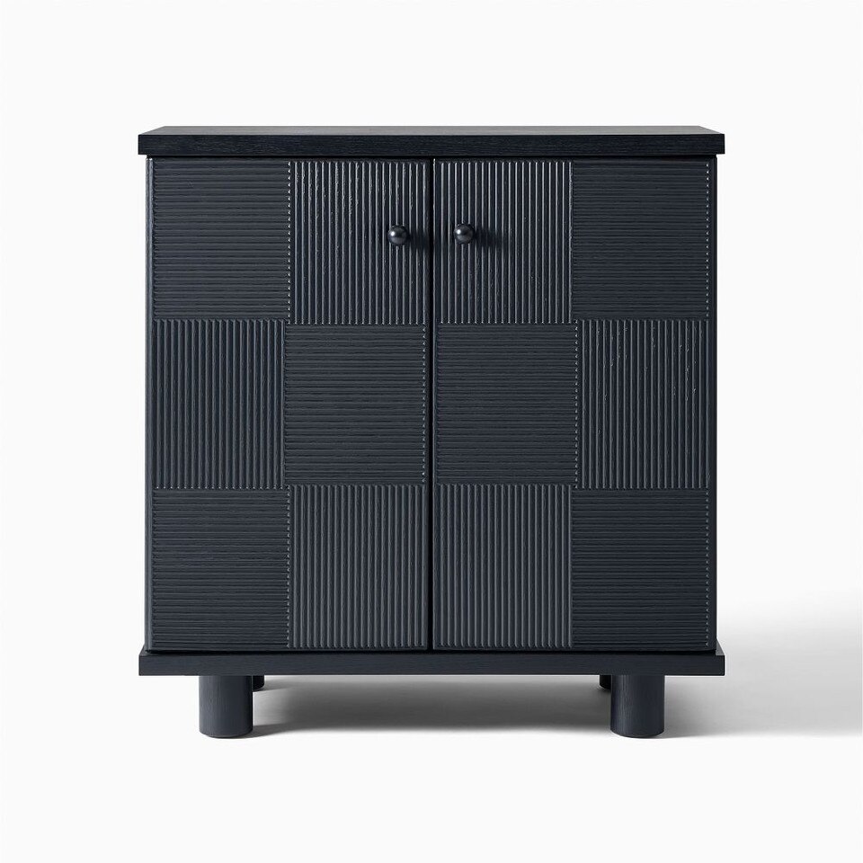 Hazel Pencil Reed Bar Cabinet (86 cm)