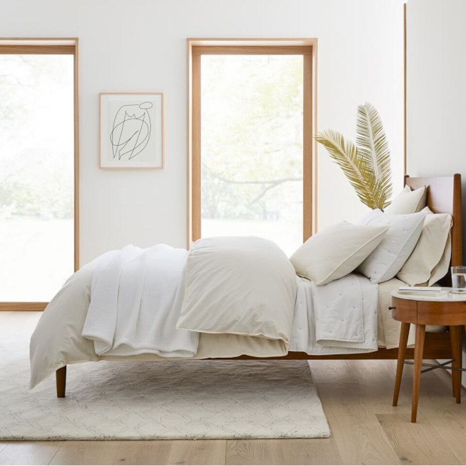 Organic Washed Cotton Bedspread & Pillowcases