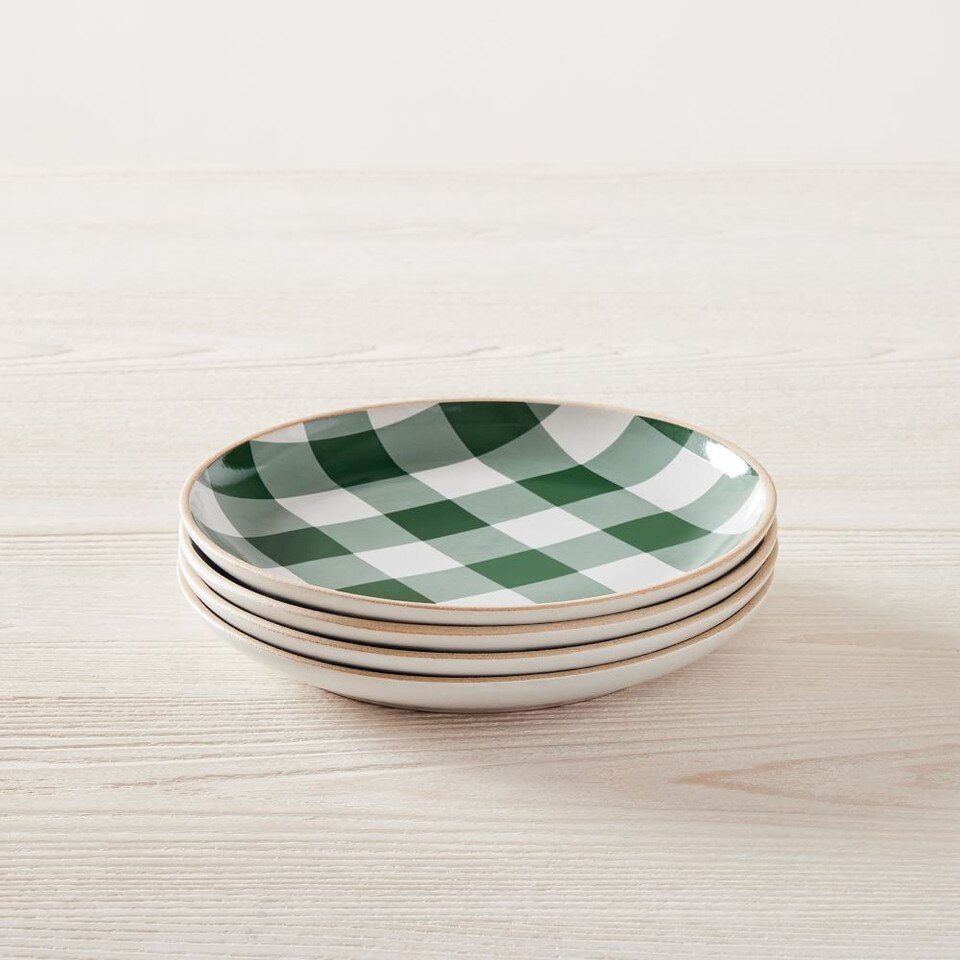 Heather Taylor Home Gingham Salad Plate (Set of 4)