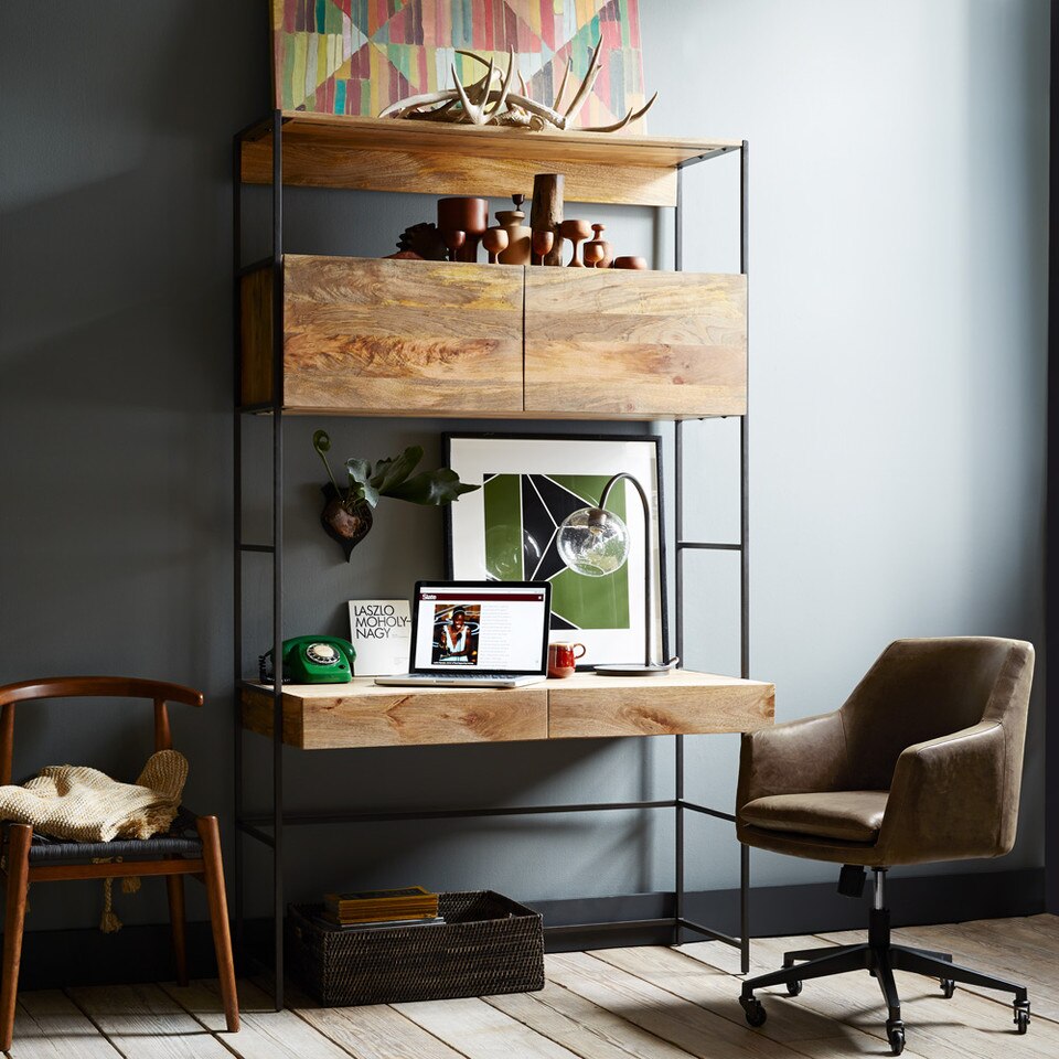 Helvetica Leather Office Chair