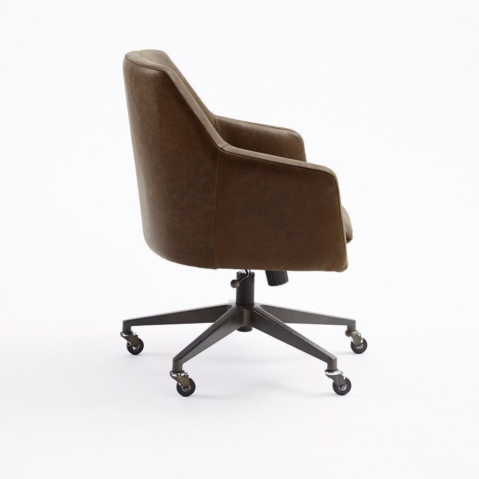 Helvetica Leather Office Chair