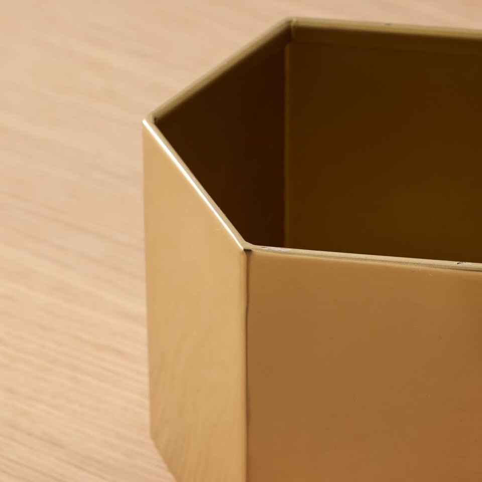 Hexagon Brass Planters