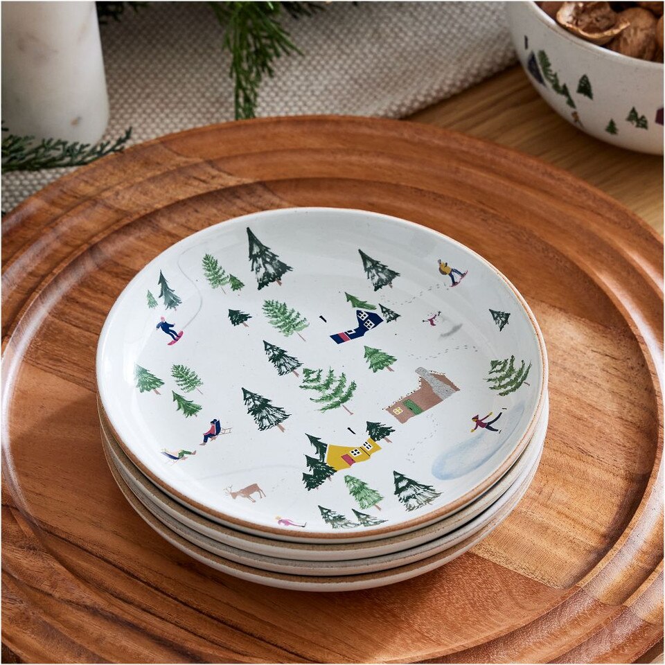 Holiday Skiers Appetiser Plate