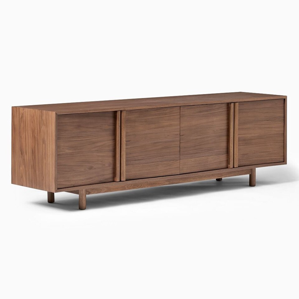 Hollis Media Console (198 cm) - Cool Walnut