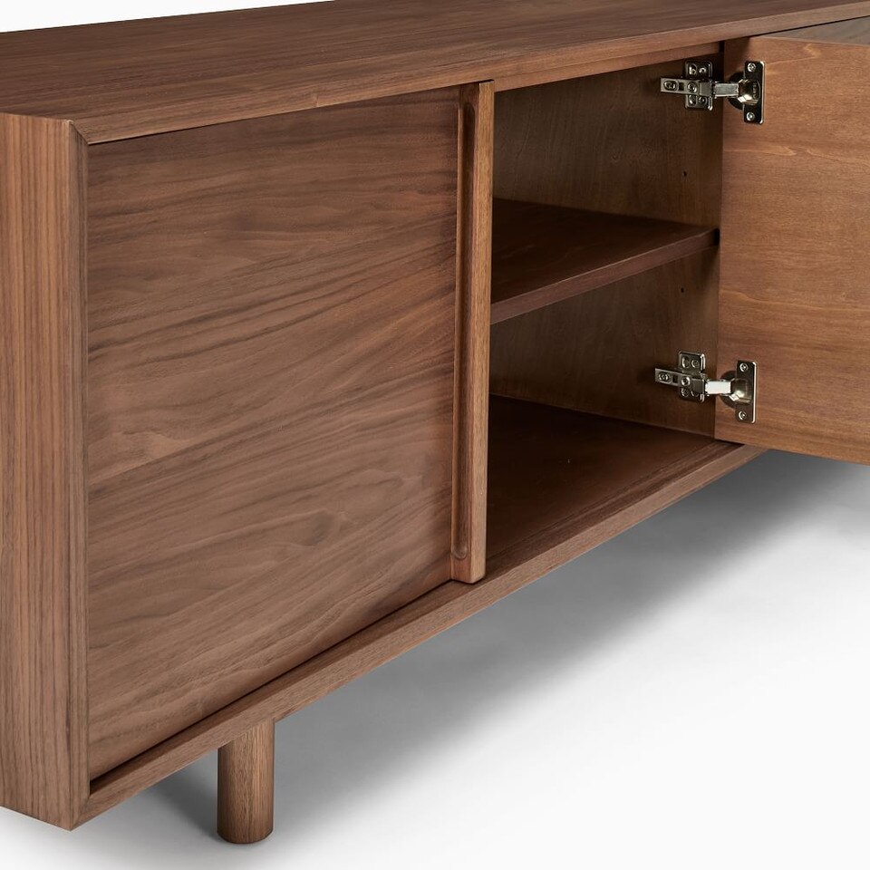 Hollis Media Console (198 cm) - Cool Walnut