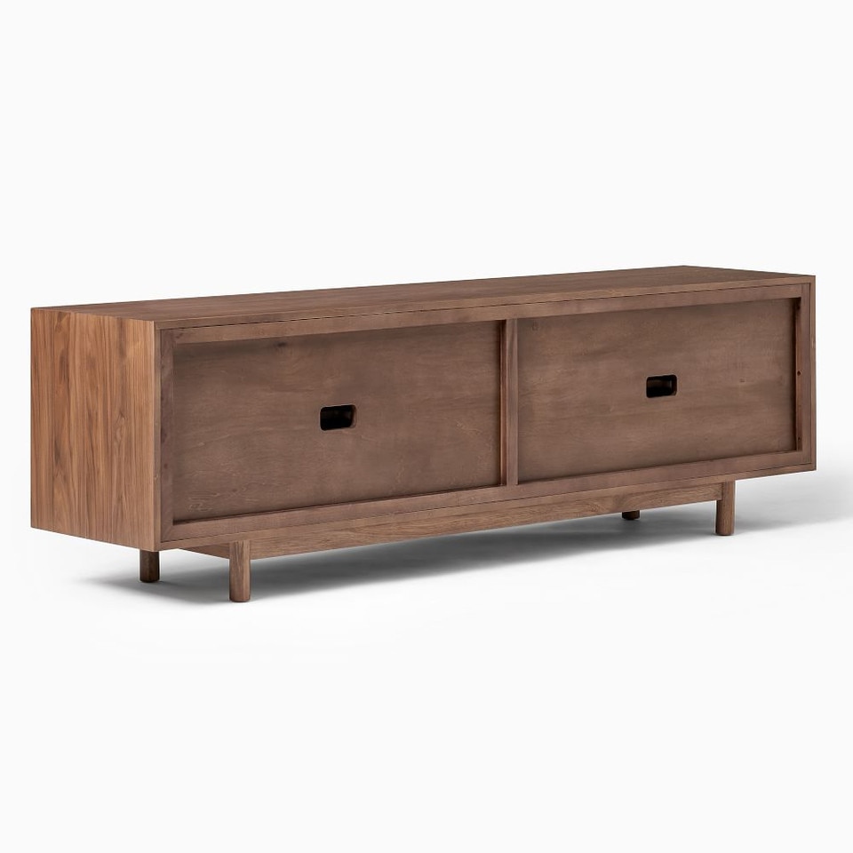 Hollis Media Console (198 cm) - Cool Walnut