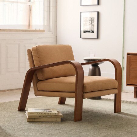 Hugo Leather Armchair West Elm UK