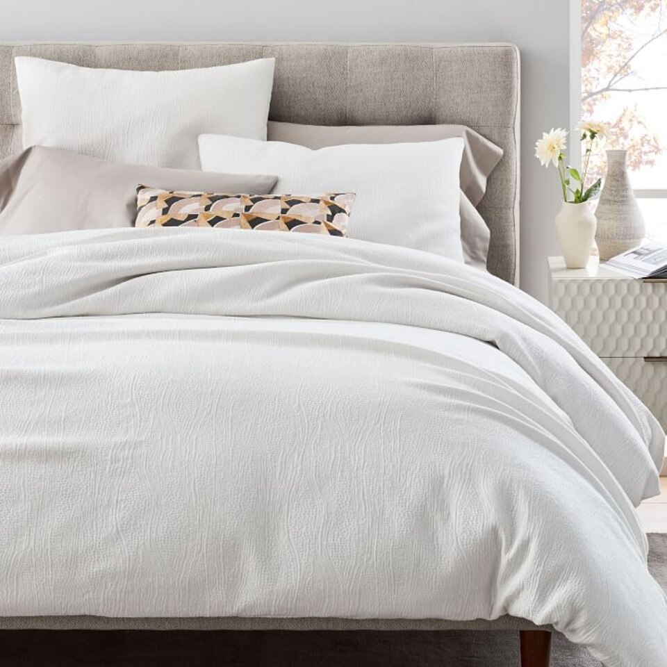 TENCEL™ & Cotton Matelasse Duvet Cover & Pillowcases