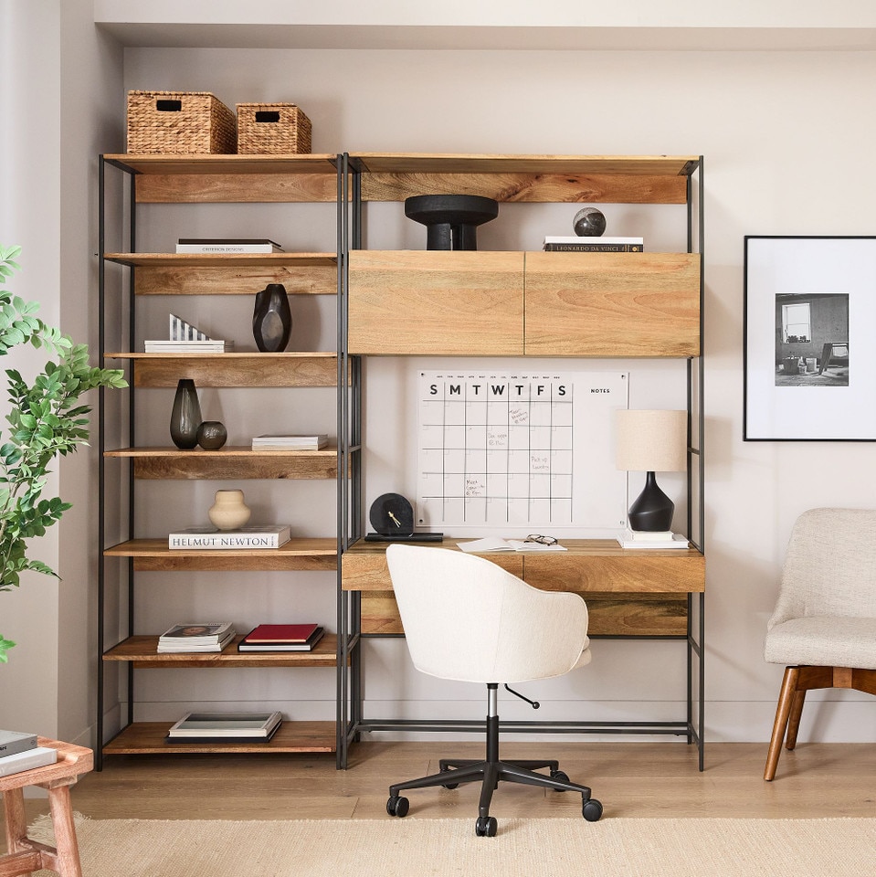 Industrial Modular Wall Desk (124 cm)