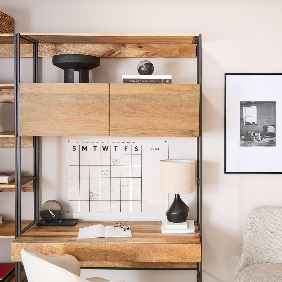 Industrial Modular Wall Desk (124 cm)