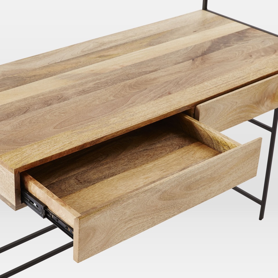 Industrial Modular Wall Desk (124 cm)