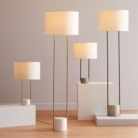 Industrial Outline Floor Lamp West Elm United Kingdom Industrial Outline Floor Lamp West, Concrete Floor Lamps Uk