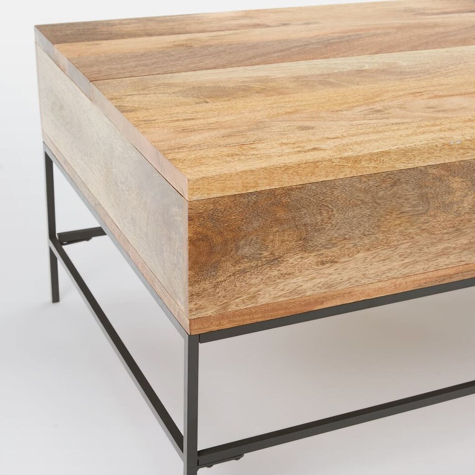 Industrial Storage Pop-Up Coffee Table (91 cm)