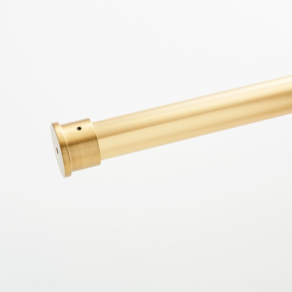 Inside Mount Curtain Pole - Antique Brass