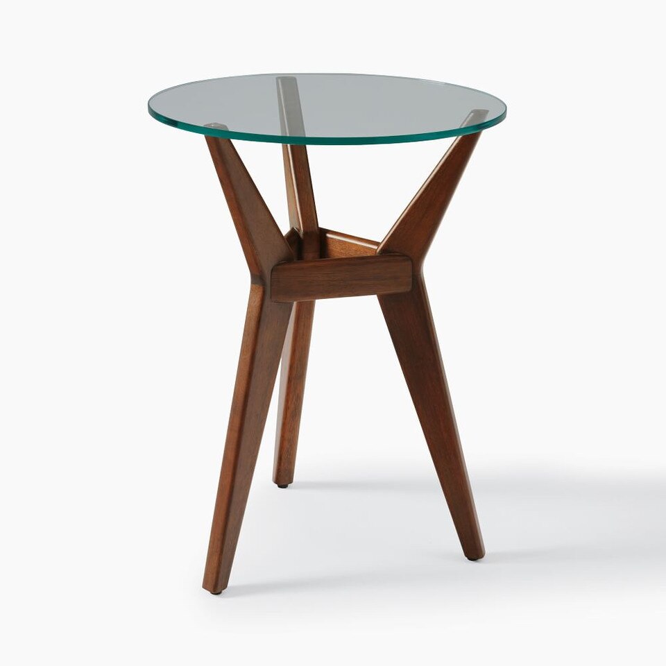 Jensen Round Side Table - Glass
