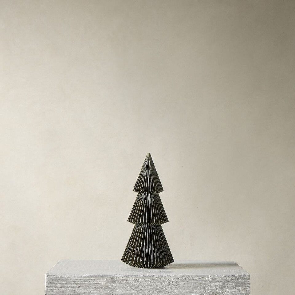 Jewel Tone Decorative Paper Tabletop Trees