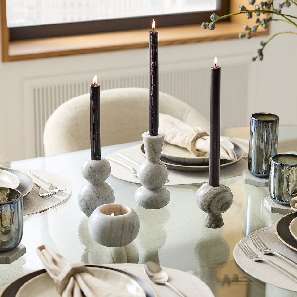Kali Marble Candleholders