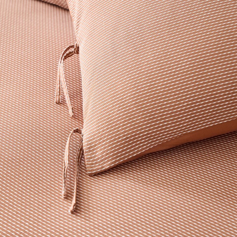Organic Kantha Stitch Duvet Cover & Pillowcases