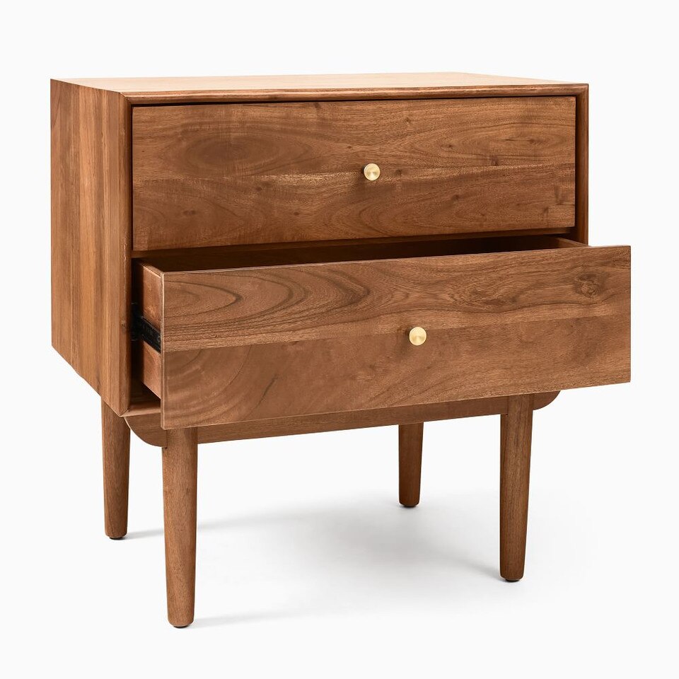 Keira Solid Wood Bedside Table (64 cm)