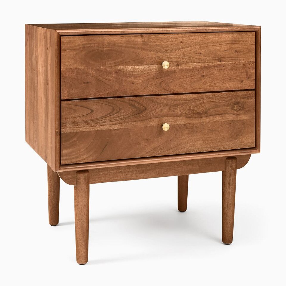 Keira Solid Wood Bedside Table (64 cm)