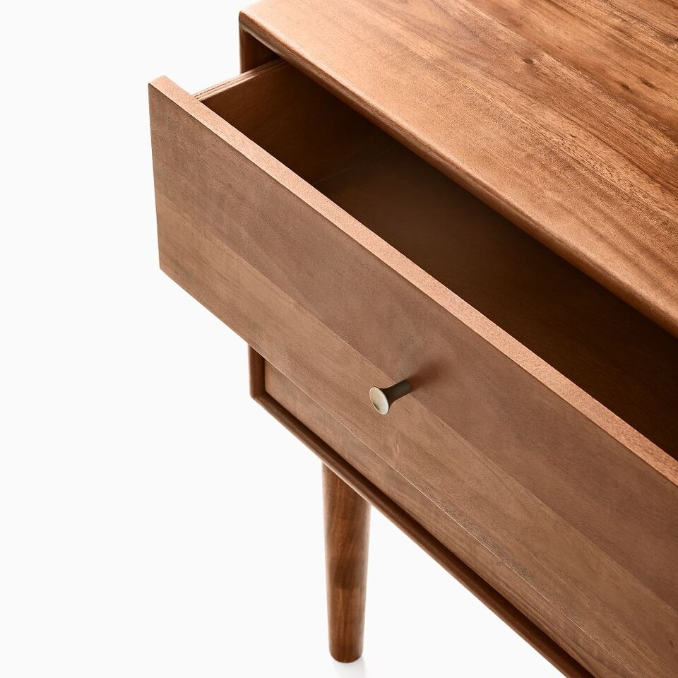 Keira Solid Wood Bedside Table (64 cm)