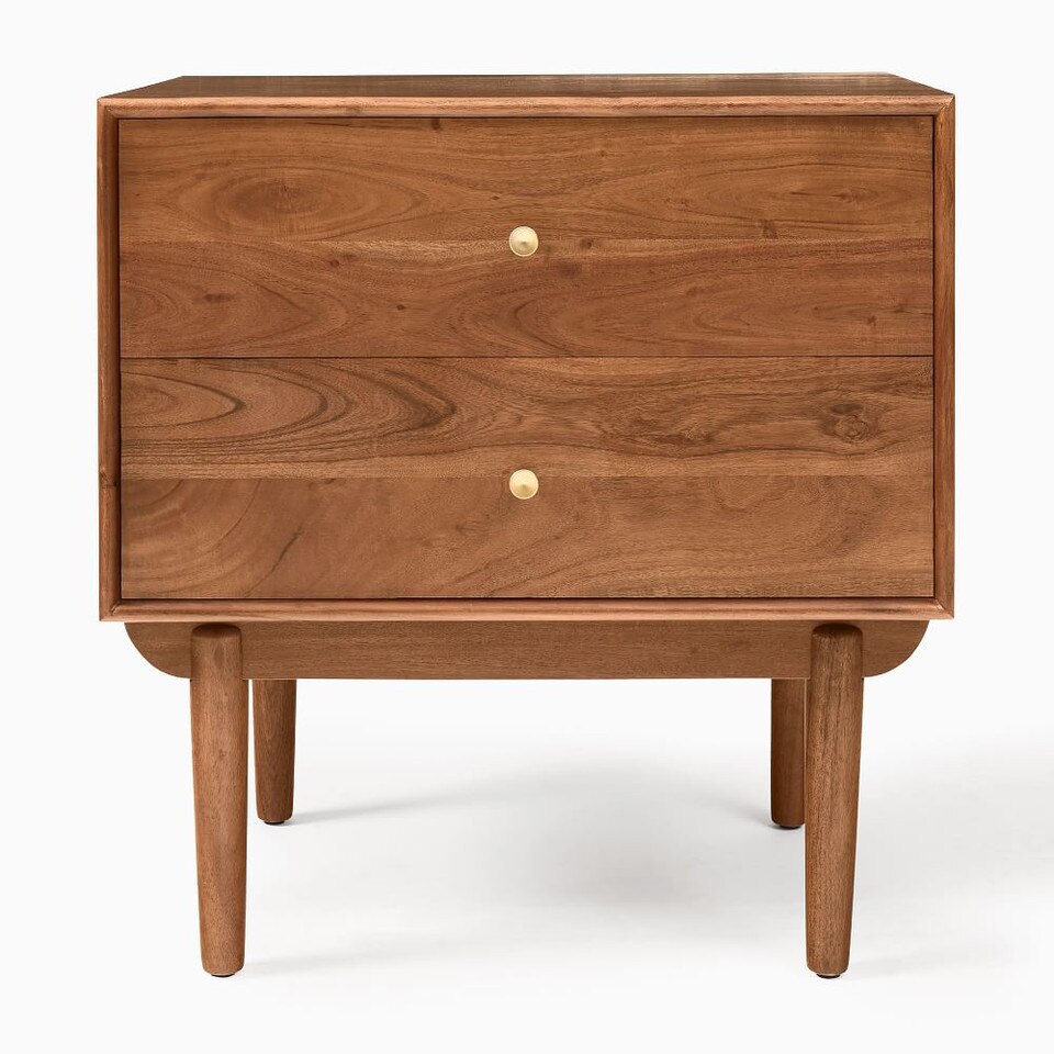 Keira Solid Wood Bedside Table (64 cm)
