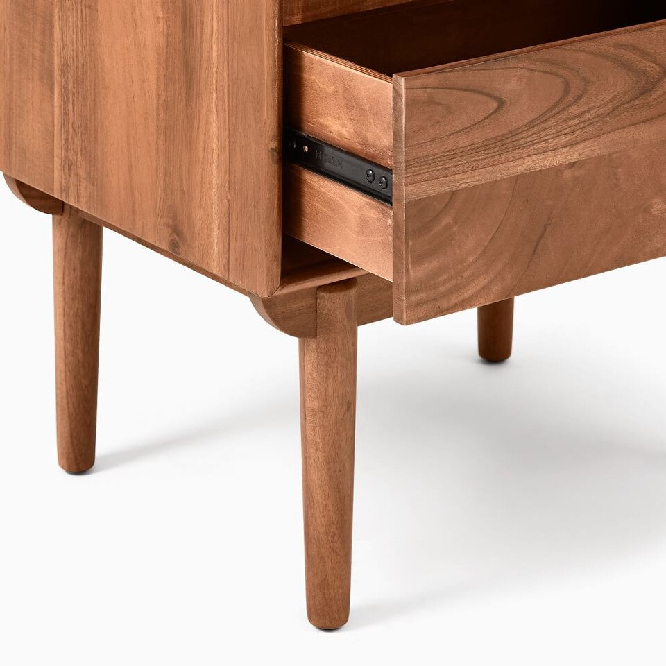 Keira Solid Wood Bedside Table (64 cm)