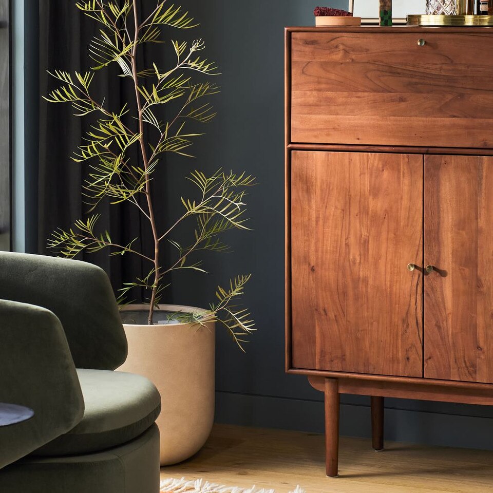 Keira Solid Wood Bar Cabinet (81 cm)