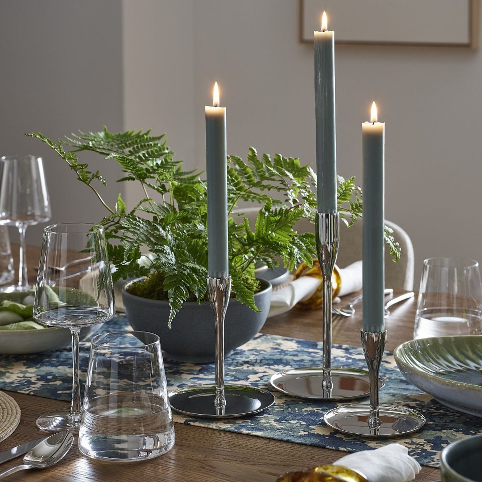 Kuba Metal Taper Candle Holders