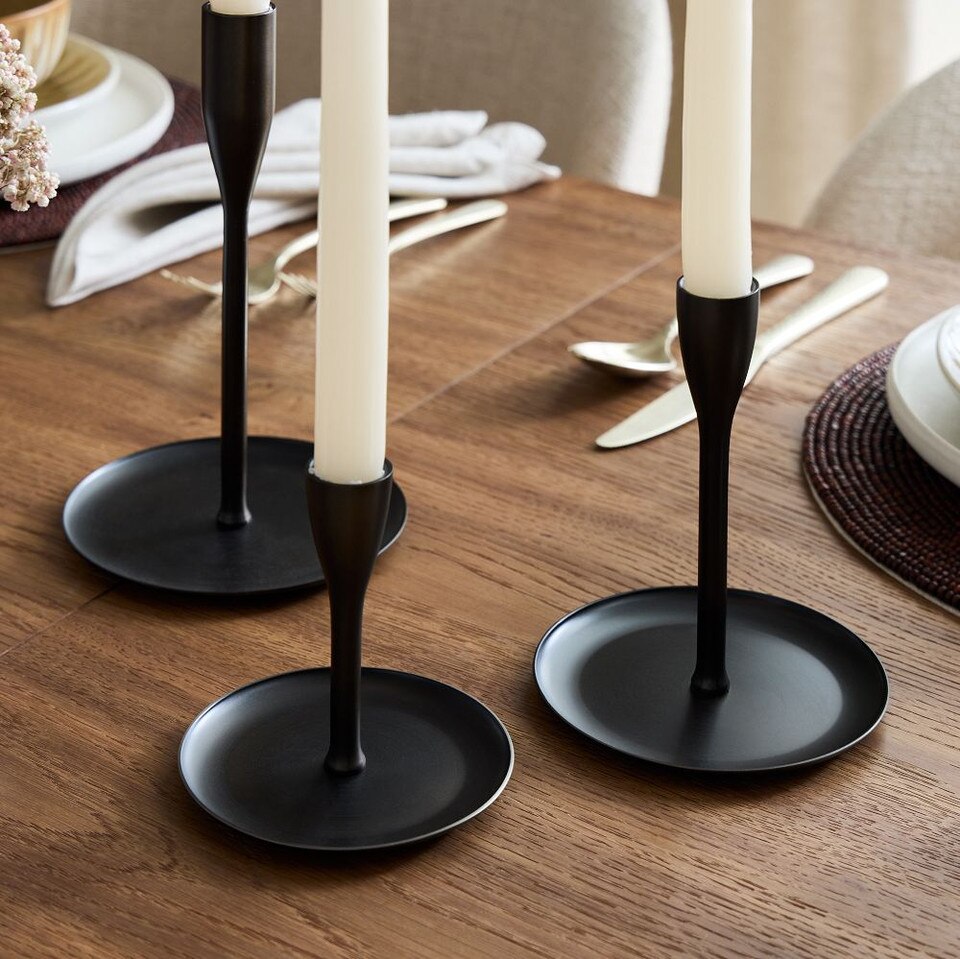 Kuba Metal Taper Candle Holders