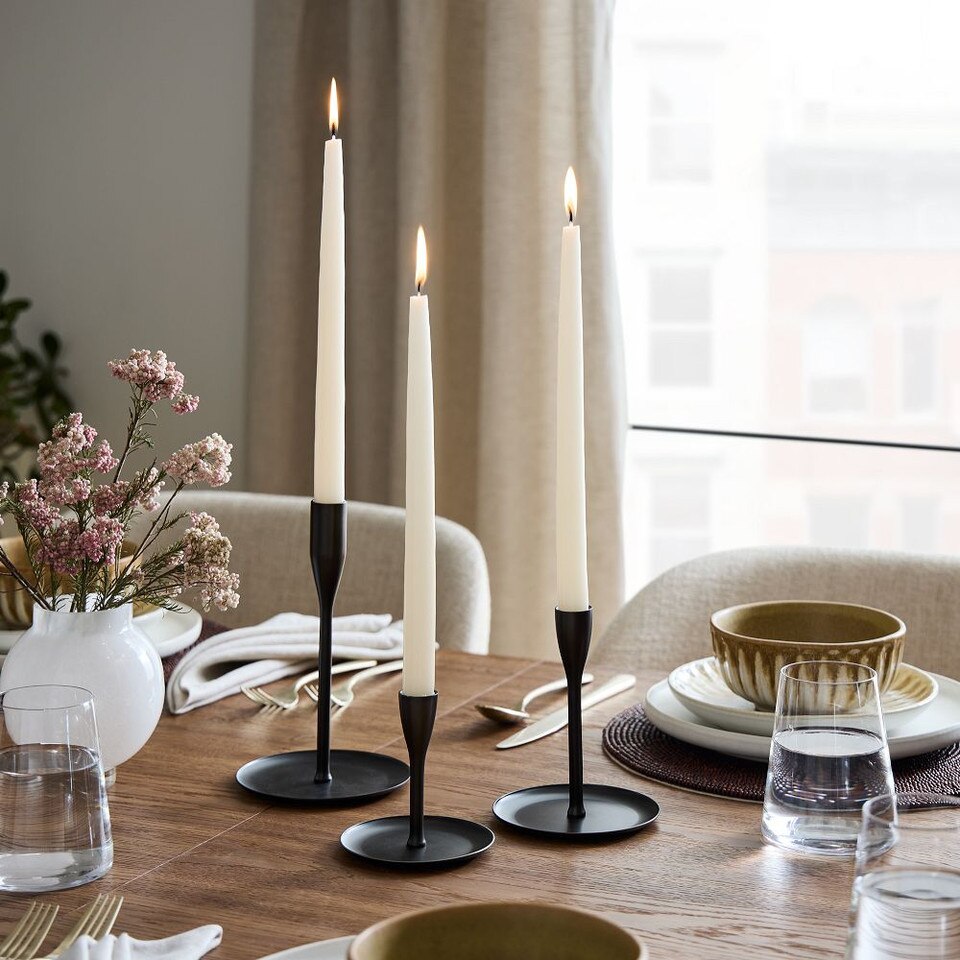 Kuba Metal Taper Candle Holders