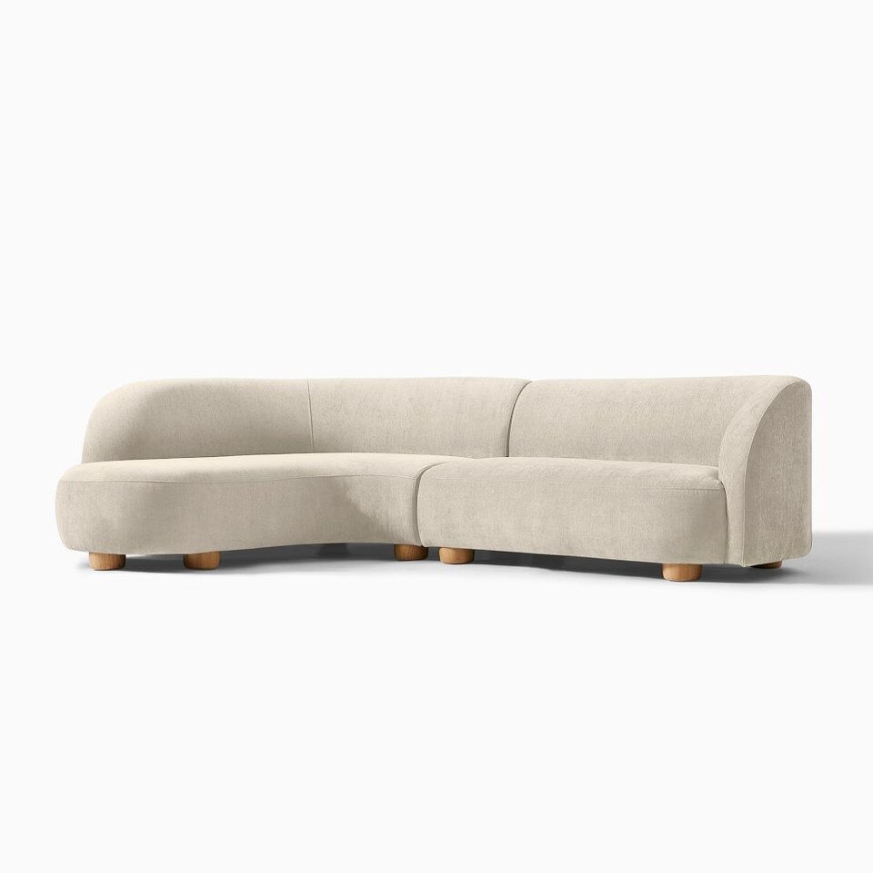 Laurent 2-Piece Wedge Chaise Sofa (283 cm)