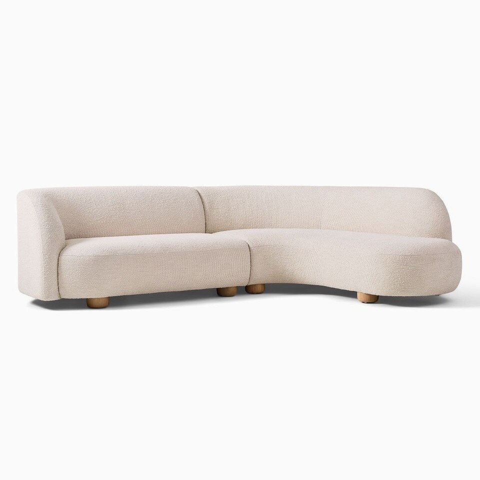 Laurent 2-Piece Wedge Chaise Sofa (283 cm)