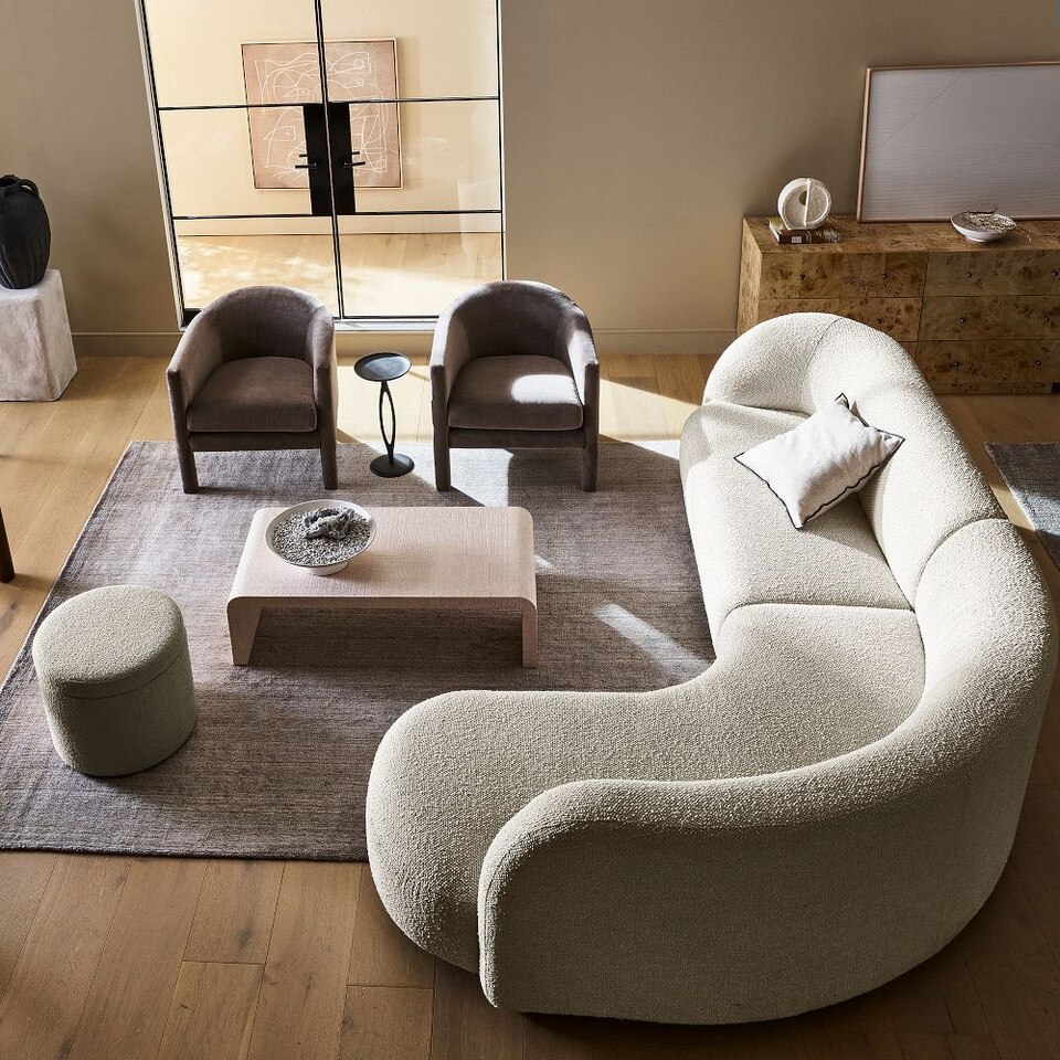 Laurent 2-Piece Wedge Chaise Sofa (283 cm)