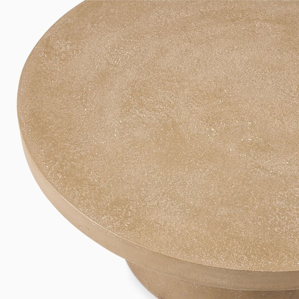 Textured Concrete Garden Coffee Table (81 cm)