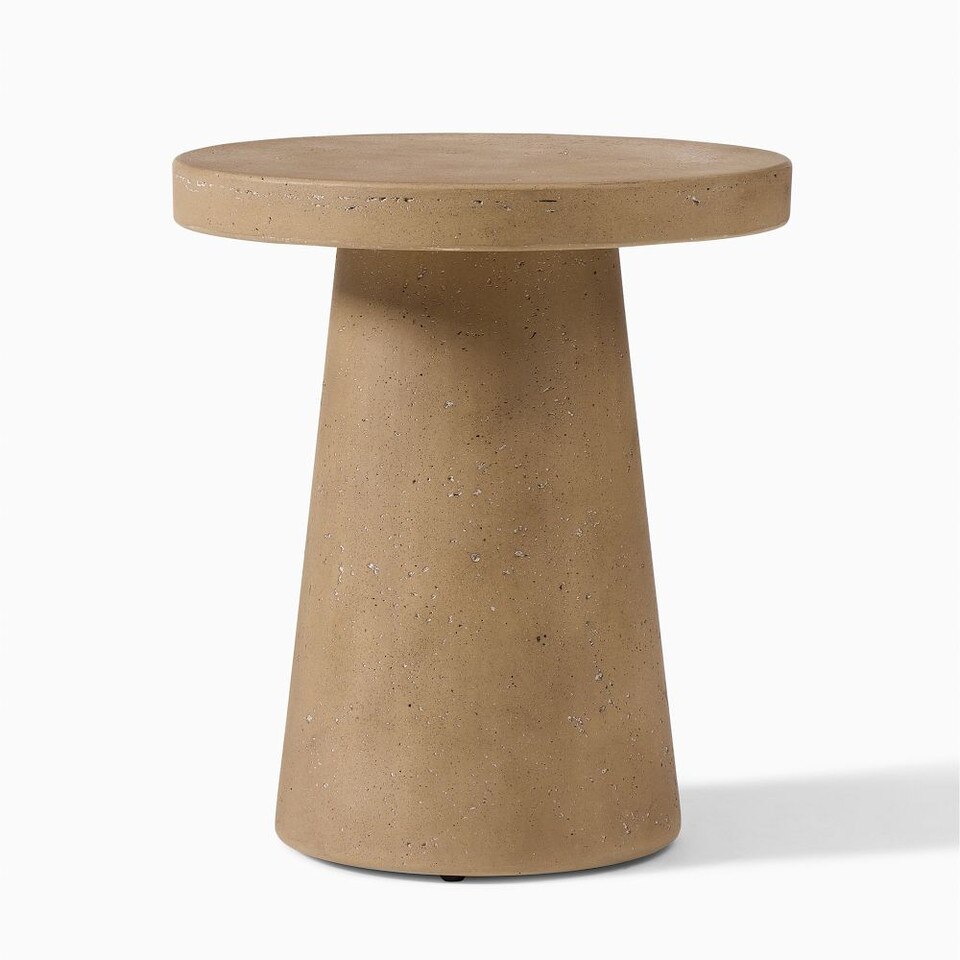 Textured Concrete Garden Side Table (46 cm)